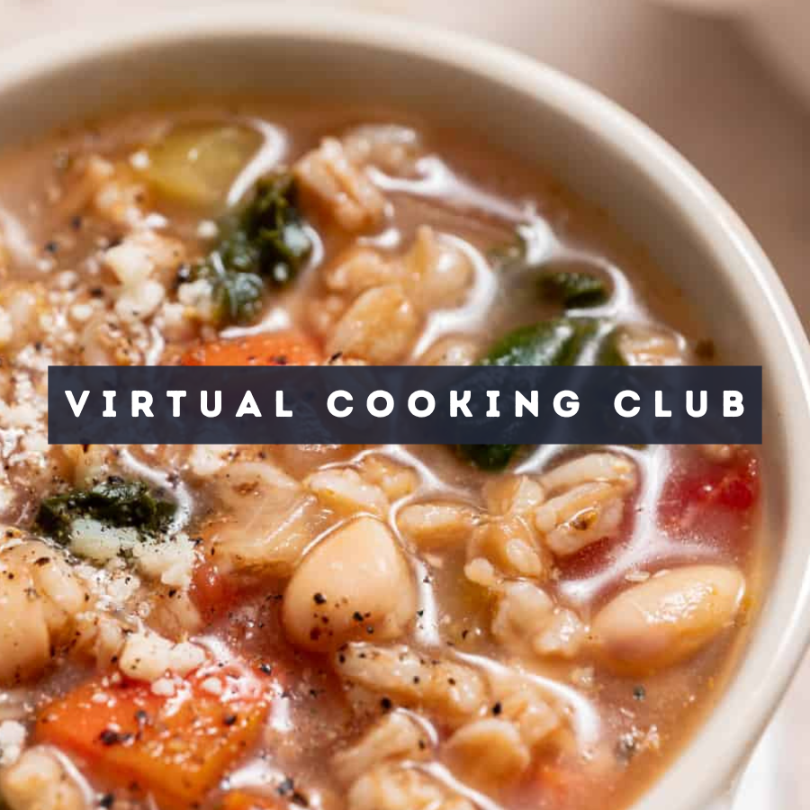 Virtual Cooking Club: Healthy and Hearty Italian Mon, Jan 12 5:00 PM